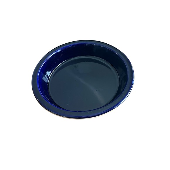 Dean & Deluca Other - Dean & Deluca Cobalt Blue Ceramic Pie Dish 10 inch USA Stoneware 3631 WS